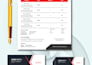 do business card and invoice design template